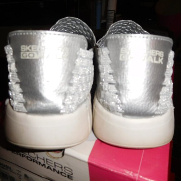 9M SKECHERS GO WALK SMART TWILIGHT SILVER - Picture 8 of 13